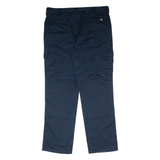 DICKIES Workwear Cargo Mens Twill Trousers Blue Regular Straight W40 L34