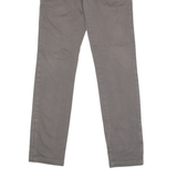 TOMMY HILFIGER Chino Mens Twill Trousers Grey Slim Tapered W28 L32