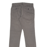 TOMMY HILFIGER Chino Mens Twill Trousers Grey Slim Tapered W28 L32