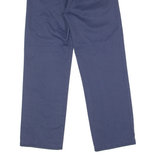 DICKIES Workwear Womens Twill Trousers Blue Slim Straight W26 L26