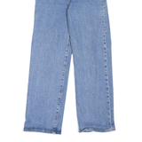 LEVI'S Rib Cage BIG E Womens Jeans Blue Relaxed Straight W26 L27