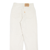 LEVI'S 550 Made In USA Orange Tab Student Fit Womens Jeans Beige Mom 90s W24 L30