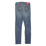 TRUE RELIGION Stella Womens Jeans Blue Slim Skinny Stone Wash W24 L29