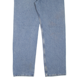 CARHARTT Workwear Mens Jeans Blue Relaxed Tapered Stone Wash W38 L33
