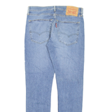LEVI'S 512 Jeans Lo-ball Distressed Mens Blue Slim Tapered Stone Wash W32 L32