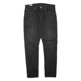 LEVI'S 512 BIG E Jeans Mens Black Slim Tapered W34 L32