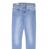 LEVI'S 519 Jeans Mens Blue Slim Skinny Stone Wash W32 L34