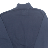 CHAMPION Michigan Mens Sweatshirt Blue 1/4 Zip USA L