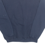 CHAMPION Michigan Mens Sweatshirt Blue 1/4 Zip USA L