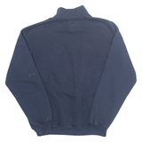 CHAMPION Michigan Mens Sweatshirt Blue 1/4 Zip USA L