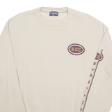 JANSPORT RCC Mens Sweatshirt Beige 90s USA L