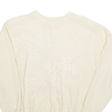 RAFAEL Womens Sweatshirt Cream 90s M
