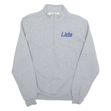 RUSSELL ATHLETIC Mens Sweatshirt Grey 1/4 Zip M