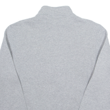 RUSSELL ATHLETIC Mens Sweatshirt Grey 1/4 Zip M