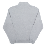 RUSSELL ATHLETIC Mens Sweatshirt Grey 1/4 Zip M