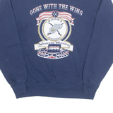 Gone With The Wing Michigan 1999 Mens Sweatshirt Blue USA L