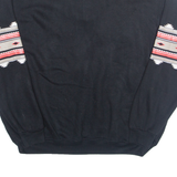 SCANDIA WOODS Aztec Mens Sweatshirt Black V-Neck XL