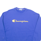 CHAMPION Womens Sweatshirt Blue XL