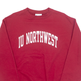 CHAMPION IU NORTHWEST Mens Sweatshirt Red USA M