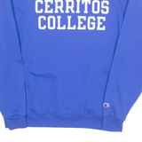 CHAMPION Cerritos College California Mens Sweatshirt Blue USA L