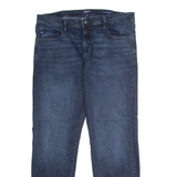 CHAPS Mens Jeans Blue Slim Straight Stone Wash W36 L30