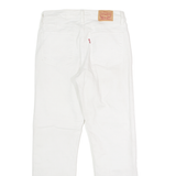 LEVI'S Womens Jeans White Classic Straight W26 L26