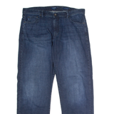 CHAPS Mens Jeans Blue Slim Straight Stone Wash W36 L32