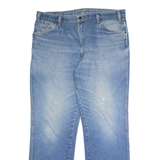 DICKIES Mens Jeans Blue Regular Straight Stone Wash W40 L32