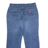 DICKIES Womens Jeans Blue Regular Straight W36 L30