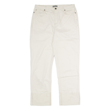 MINT VELVET Womens Jeans Cream Regular Straight Stone Wash W34 L29
