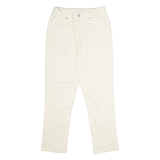 JOULES Monroe Crop Womens Jeans Cream Regular Jegging W24 L24