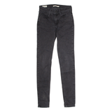 LEVI'S 710 Womens Jeans Black Slim Skinny W27 L30