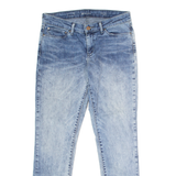 LEVI'S Demi Curve Modern Rise Womens Jeans Blue Skinny Acid Wash W28 L32