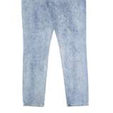 LEVI'S Demi Curve Modern Rise Womens Jeans Blue Skinny Acid Wash W28 L32