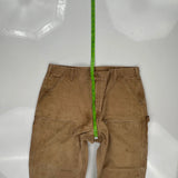Carhartt Double Knee Carpenter Trousers - 37W 30L Brown Cotton