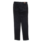 CALVIN KLEIN JEANS Womens Corduroy Trousers Black Slim Skinny W27 L30