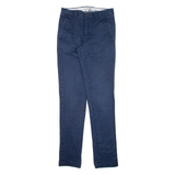 LACOSTE Chino Mens Trousers Blue Slim Straight W29 L34