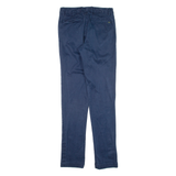 LACOSTE Chino Mens Trousers Blue Slim Straight W29 L34