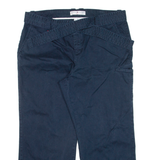 TOMMY HILFIGER Womens Trousers Blue Loose Straight W36 L24