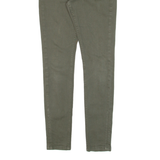 WHISTLES Womens Trousers Green Slim Skinny W24 L29