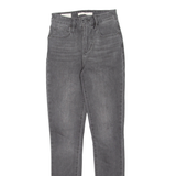 LEVI'S 721 High Rise Womens Jeans Grey Regular Skinny W24 L30