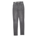 LEVI'S 721 High Rise Womens Jeans Grey Regular Skinny W24 L30