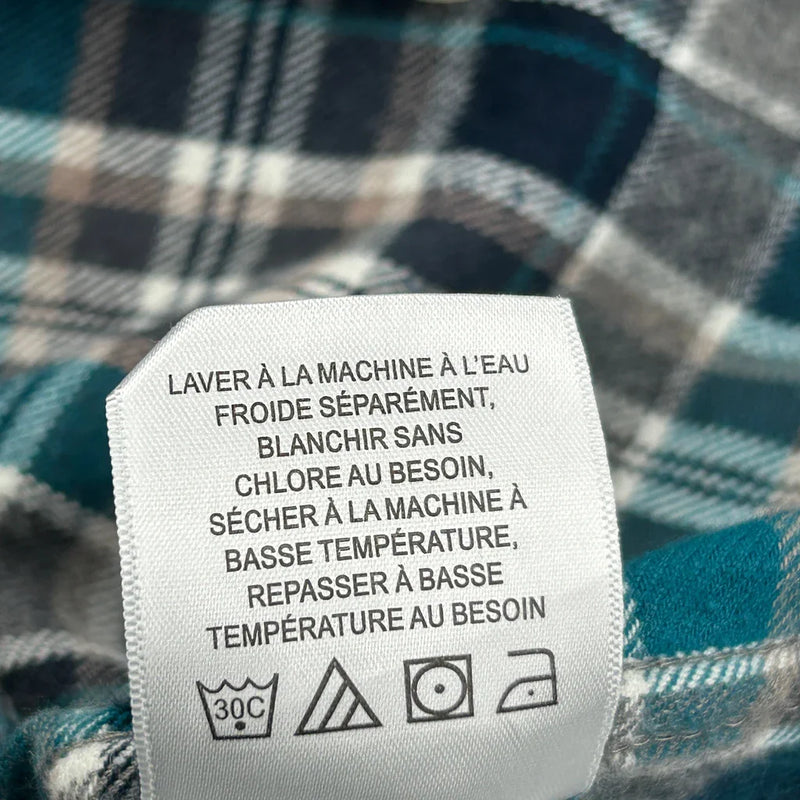 Red Head Checked Flannel Shirt - Large Multicoloured Cotton