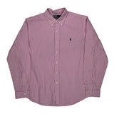 Polo By Ralph Lauren Striped Shirt - XL Red Cotton