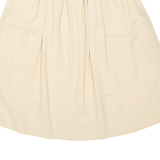 Womens A-Line Skirt Yellow Knee Length XS