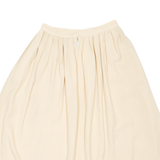 Womens A-Line Skirt Yellow Knee Length XS