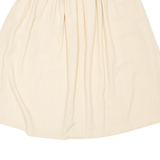 Womens A-Line Skirt Yellow Knee Length XS