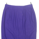 Womens Pencil Skirt Purple Knee Length M