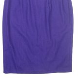 Womens Pencil Skirt Purple Knee Length M