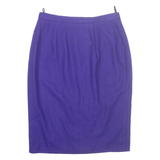 Womens Pencil Skirt Purple Knee Length M